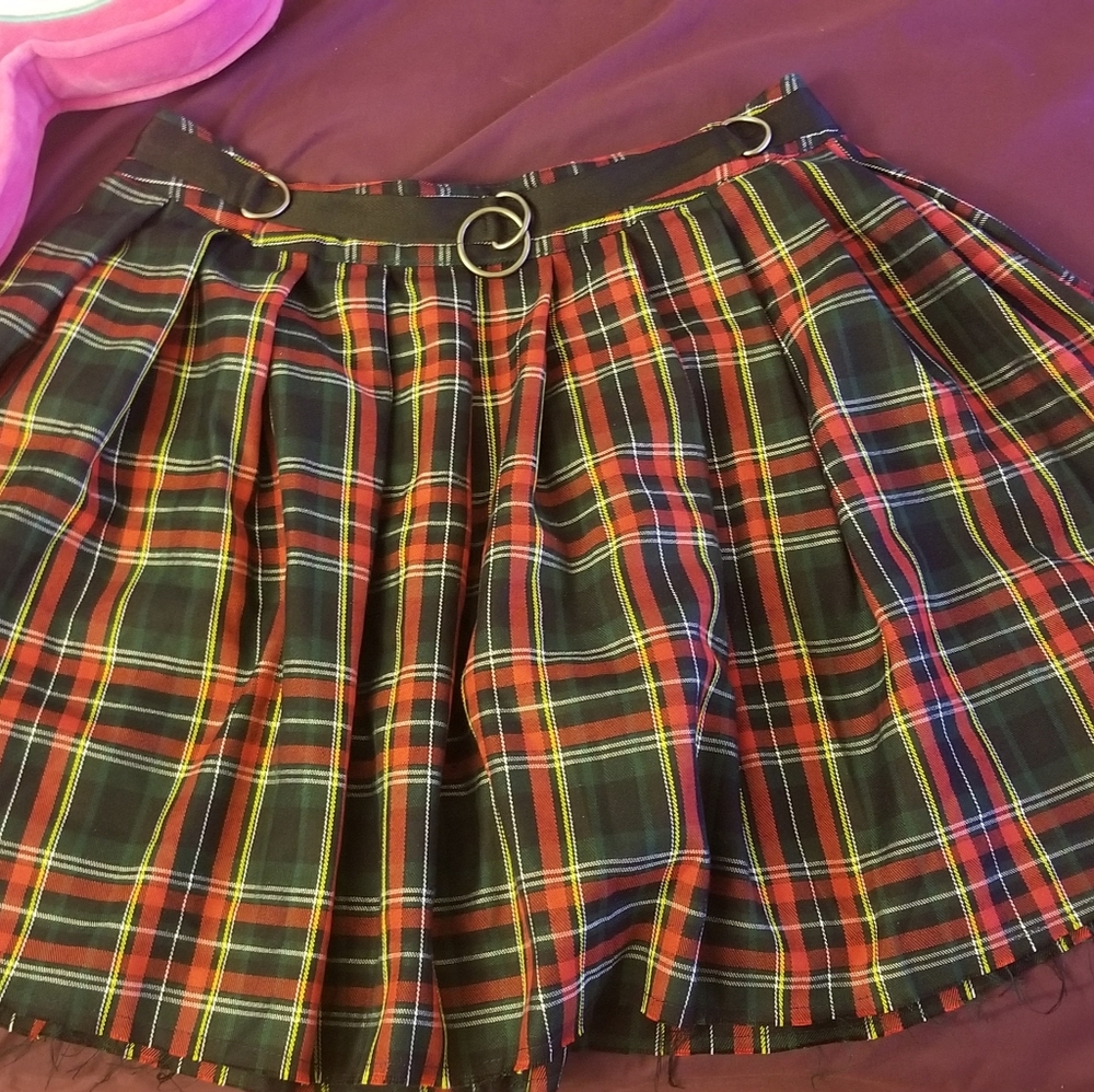 Current mood plaid skirt XL